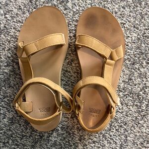 Teva Light Brown Strappy Sandals